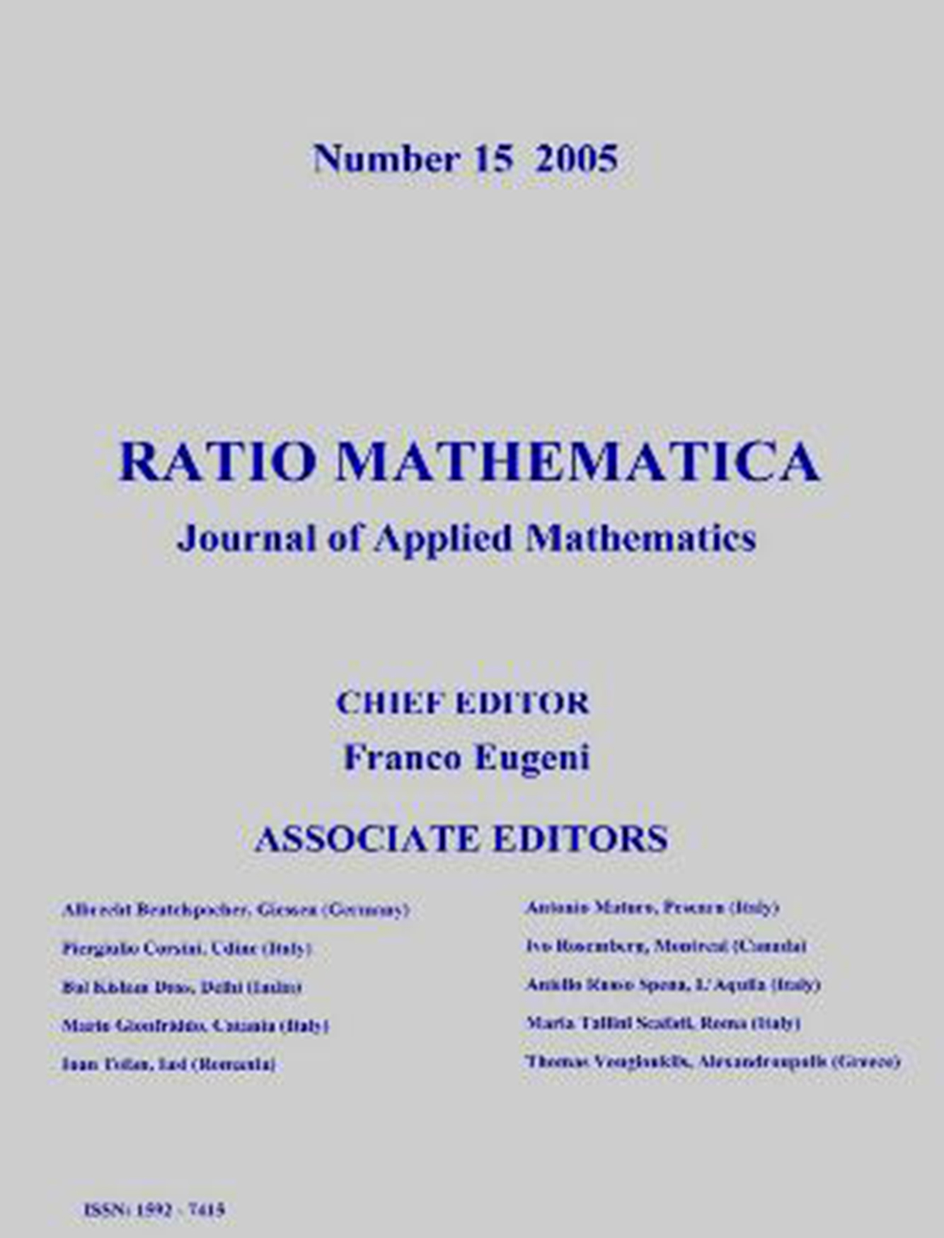 Cover Page